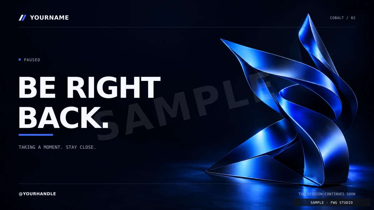 Cobalt be right back, watermarked preview