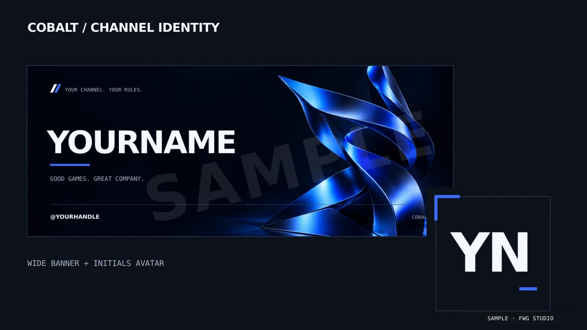 Cobalt banner & avatar