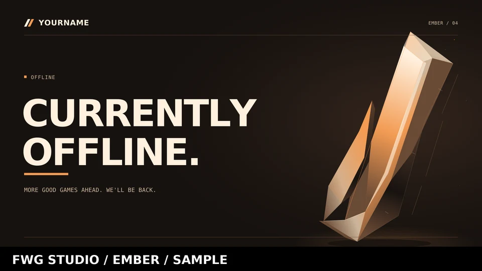 Ember offline, watermarked preview