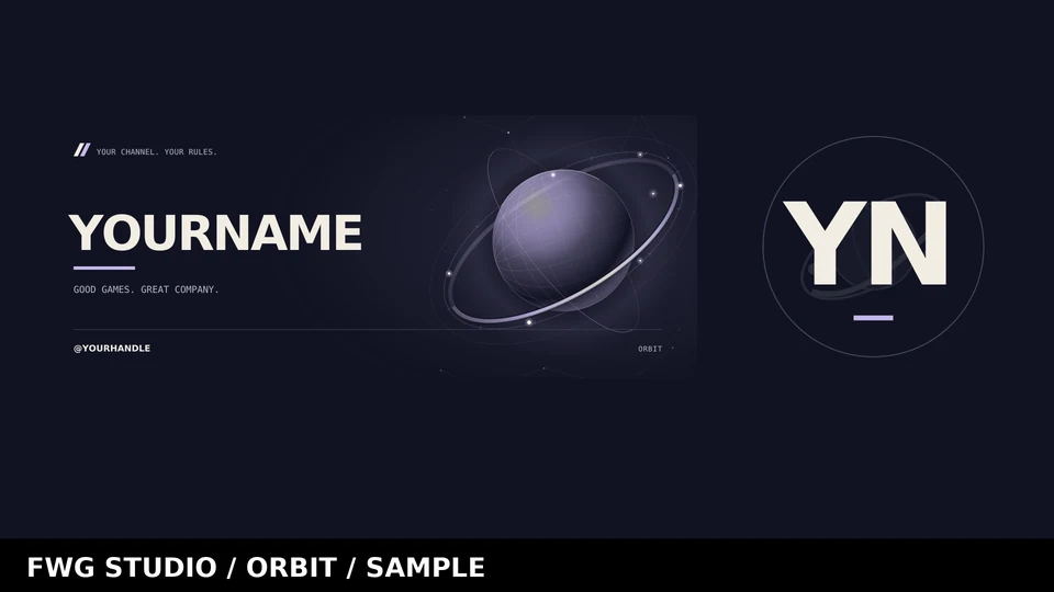 Orbit banner & avatar watermarked preview