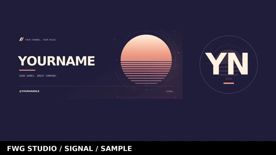 Signal banner & avatar