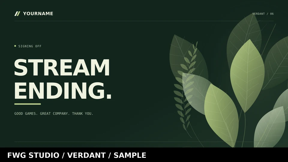 Verdant stream ending, watermarked preview