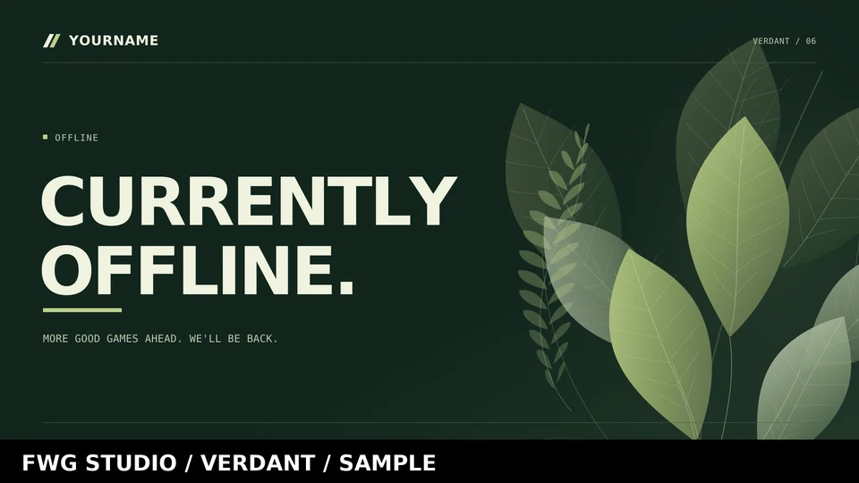 Verdant offline, watermarked preview