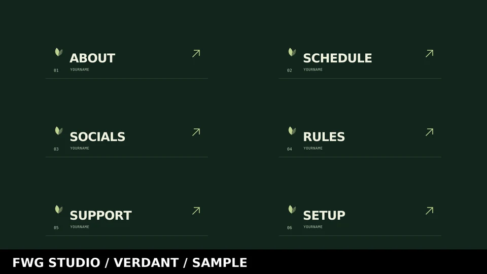 Verdant channel panels