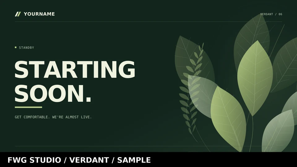 Verdant starting soon preview